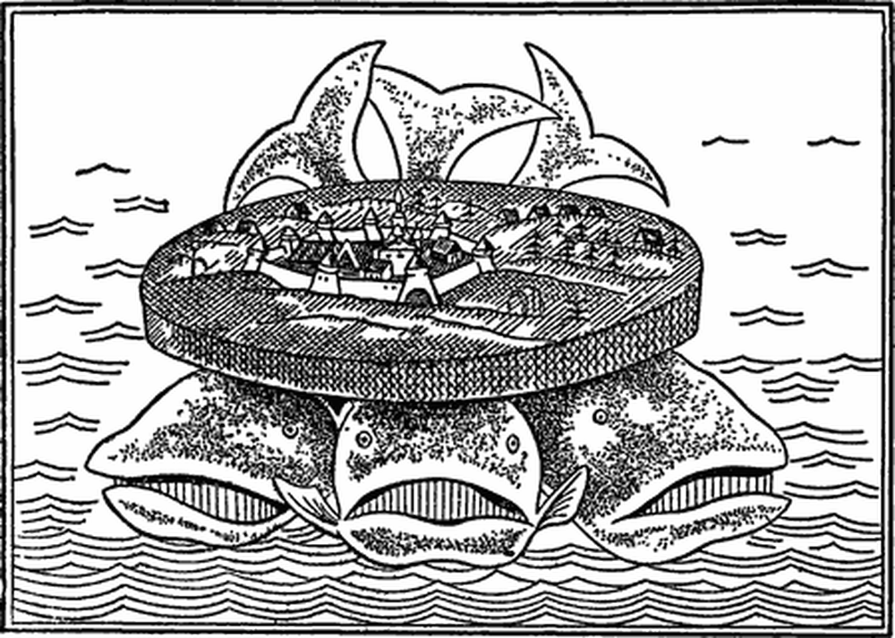 Как представляли землю в древности. Древние представления о земле на трех китах. Представление древних людей о земле на трех китах. Земля плоская и держится на трех китах. Теория плоской земли на трех китах.