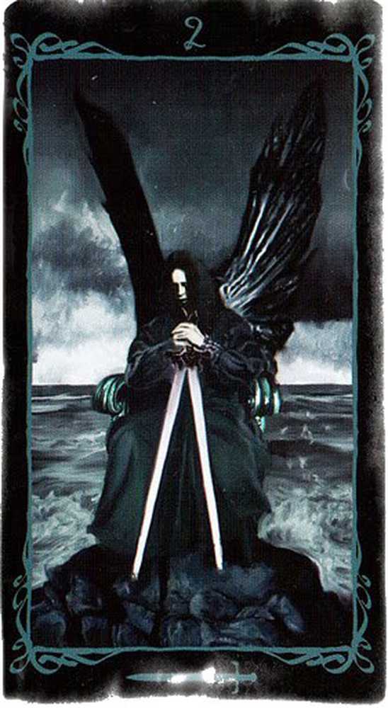 Двойка мечей. Таро ангелов двойка мечей. Таро темных ангелов (Dark Angels Tarot). Таро тёмных ангелов лука Руссо. Таро тёмных ангелов Король мечей.